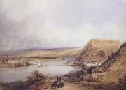 William Callow Ehrenbreitstein and Koblenz from the heights of Pfaffendorf (mk47) painting